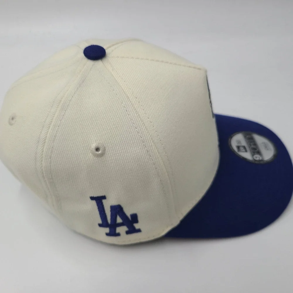 Child Los Angeles Dodgers Hat Snapback 9Forty New Era Cream Blue Shohei Ohtani